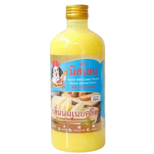 [มิสเฮน] กลิ่นนมเนยครีม กลิ่นผสมอาหาร สำหรับทำขนมอบ เบเกอรี่ ไอศกรีม เครื่องดื่ม (จากโรงงงาน)