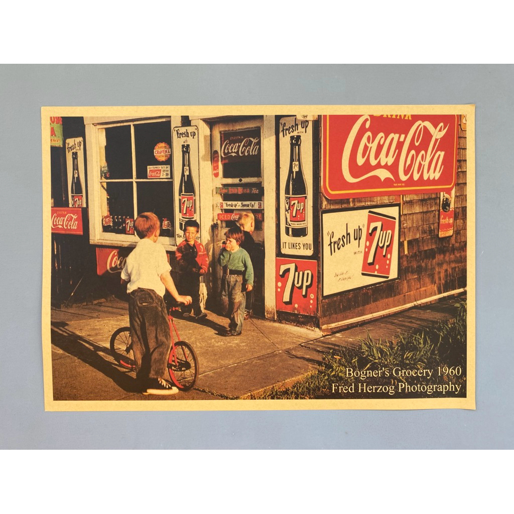 (ส่งเร็ว) 20บาทโปสเตอร์กระดาษคราฟท์แนววินเทจ แผ่นใหญ่ 51x35.cm. ภาพวินเทจ