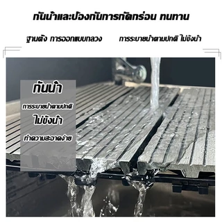แผ่นไม้ปูพื้น แผ่นไม้ตกแต่งสวน60x30x2cm แผ่นปูพื้นสวน ปูระเบียง พื้นไม้สำเร็จรูป ไม้เทียมปูพื้น ไม้ปูพื้นสวน แผ่นแต่งสวน
