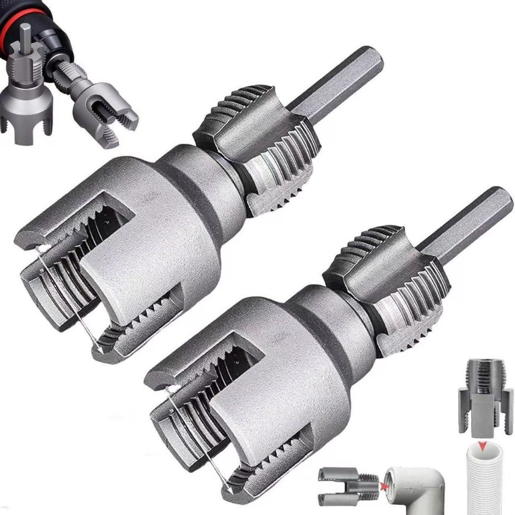 เครื่องมือต๊าปเกลียวในและเกลียวนอกท่อ ขนาด 4 หุนและ 6 หุุน Internal and External Pipe Threading Tools, Sizes 1/2" and 3/