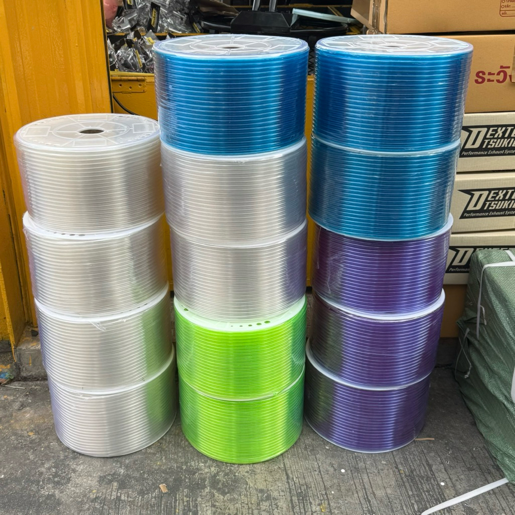 สายน้ำมันใส ทน E85 E20 GAS91 GAS95 ขนาด 5x8MM แบบแบ่งขาย 1/2/3/4/5/10เมตร ทนแรงดันสูงรองรับ e85 e20