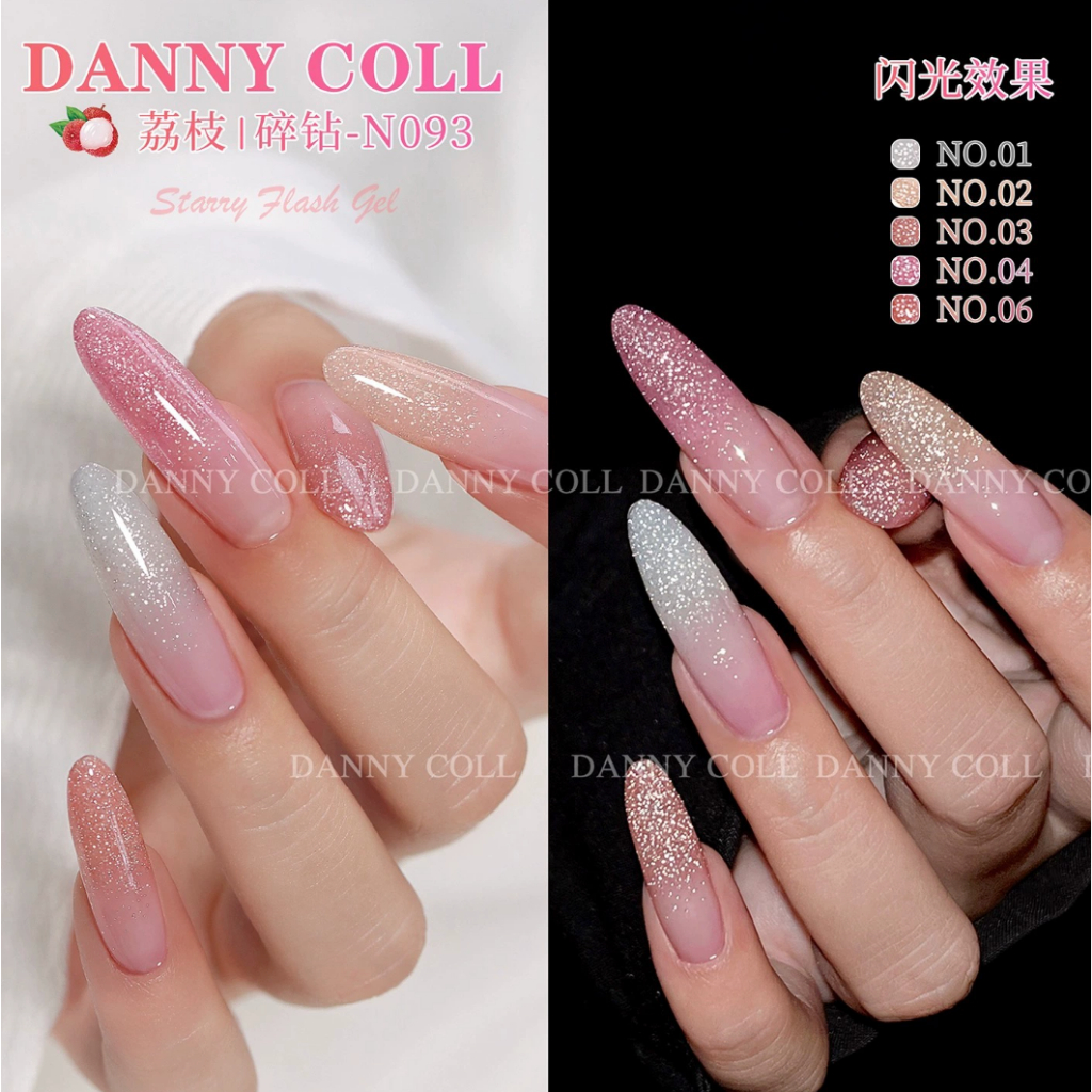 สีเจลแฟลช Danny coll รุ่น N093 ยกเซต 8 สี สีแฟลช สีเจลกลิตเตอร์ แถมชาร์ตสี ราคา ถูกที่สุด ดีลบีเคเค แกลเลอรีภาพที่ 4