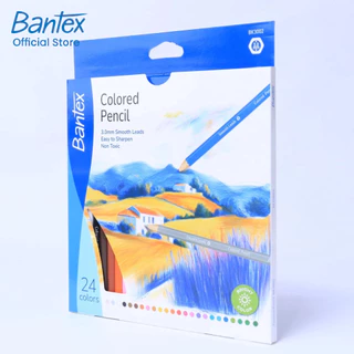 [ฟรีกบเหลา] Bantex สีไม้ ดินสอสี แท่งยาว 12/24/36 สี ระบายลื่น เฉดสีธรรมชาติ สวยสมจริง Color pencil