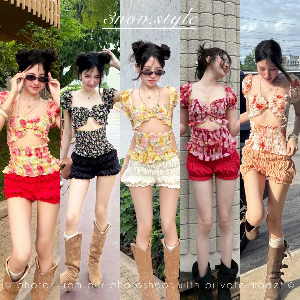 𝟯𝗻𝗼𝘃 | 𝗦𝘂𝘄𝗶𝗺𝗼𝗹 พร้อมส่ง เสื้อสม็อครอบตัว ดีไซน์เก๋ เนื้อผ้าพิเศษ (𝙇𝙞𝙢𝙞𝙩𝙚𝙙)