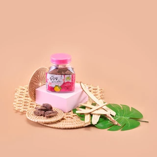 บ้านมะขาม - (แพ็ค 3 กระปุก) บ๊วยทรงเครื่อง 90 กรัม บ๊วยไร้เมล็ด