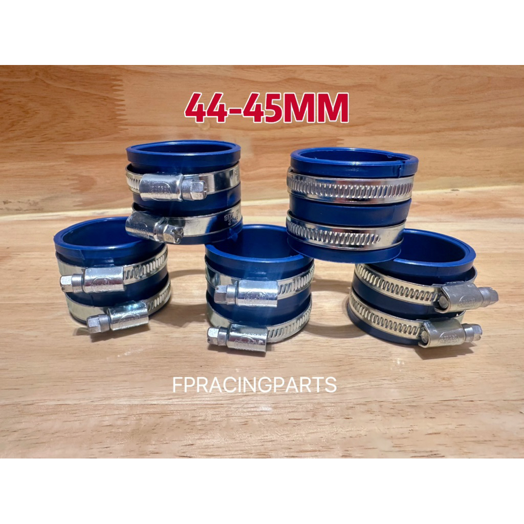 ยางท่อกรอง/ยางคอกรองพร้อมเข็มขัดเลส ขนาด44-45มิล(1.6นิ้ว) เรือนCBใส่ได้