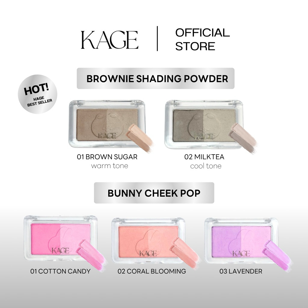 KAGE BUNNY CHEEK POP & BROWNIE SHADING POWDER