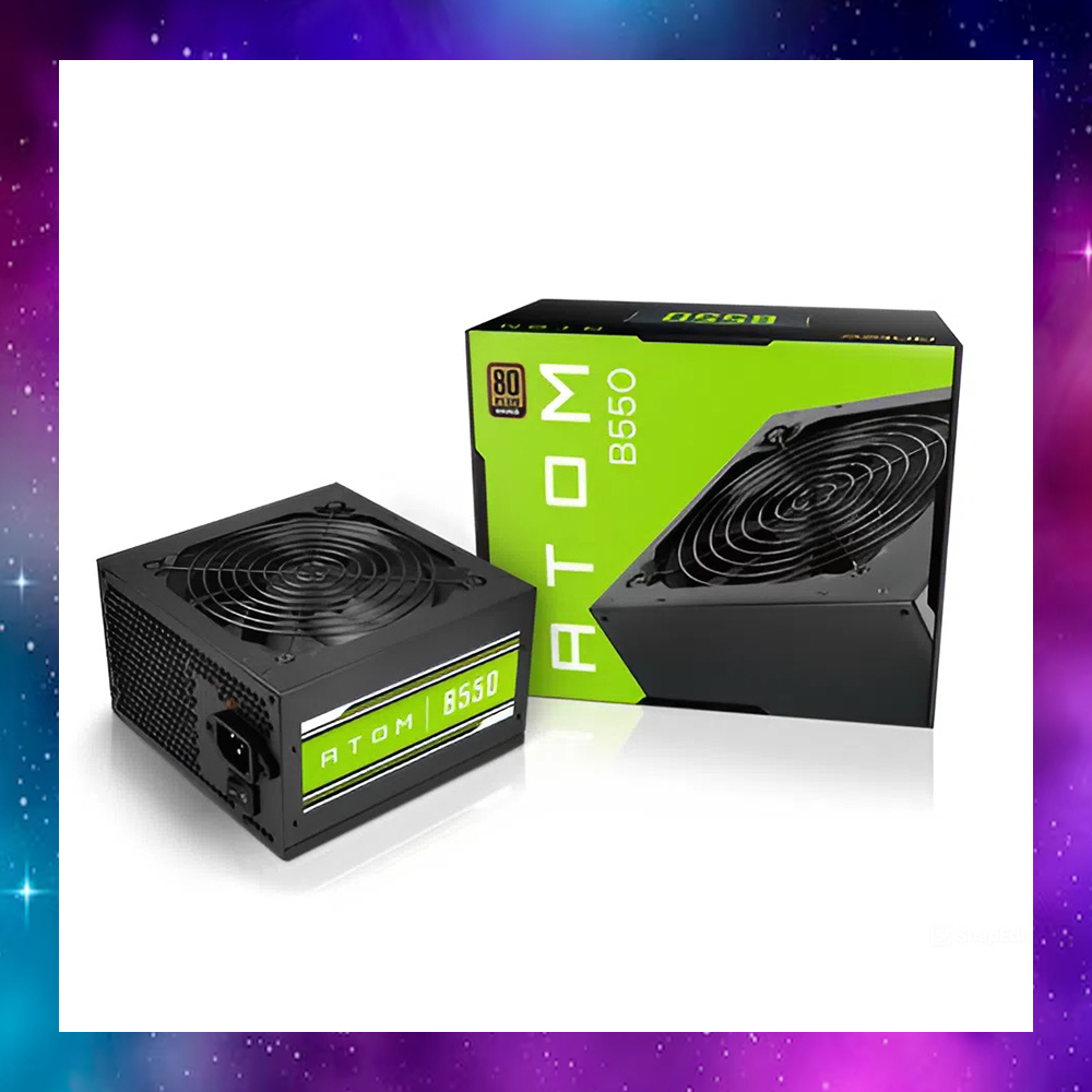 POWER SUPPLY (อุปกรณ์จ่ายไฟ) ANTEC ATOM B550 - 550W 80 PLUS BRONZE ใช้งานปกติ