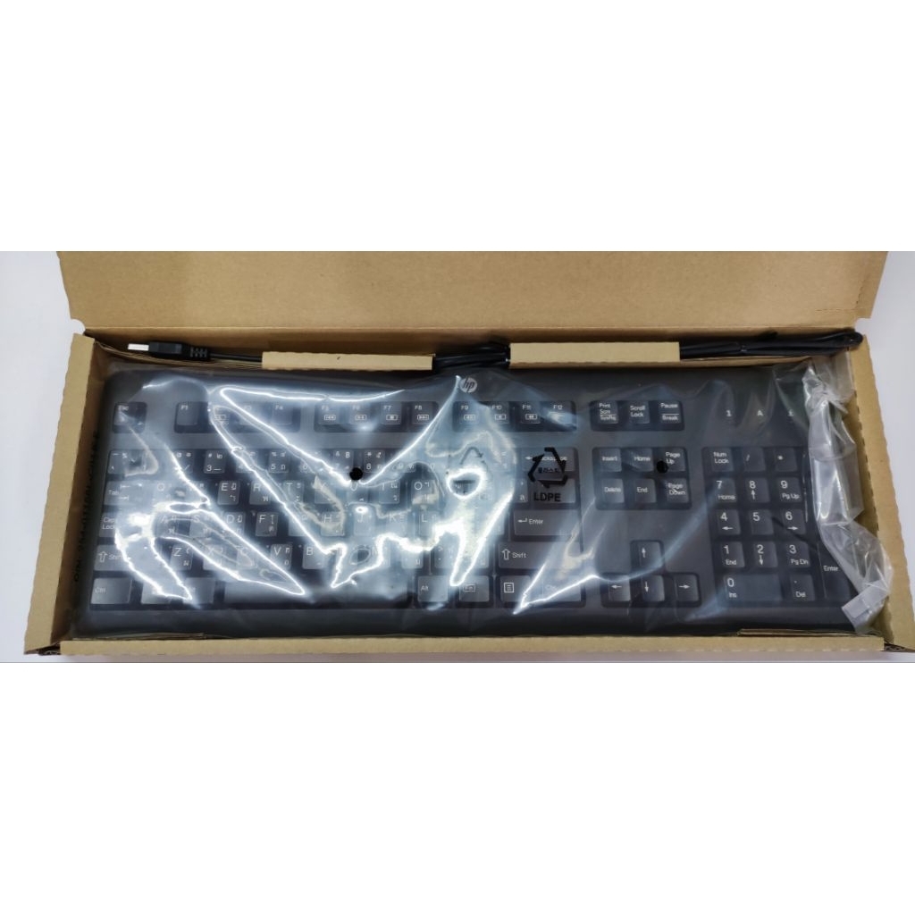 Keyboard HP USB สีดำ