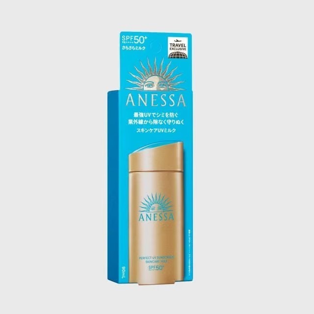Anessa Perfect UV Sunscreen Skincare Milk SPF50+ PA++++ 90ml เป็นครีมกันแดดที่ช่วยปกป้องผิวบริเวณที่