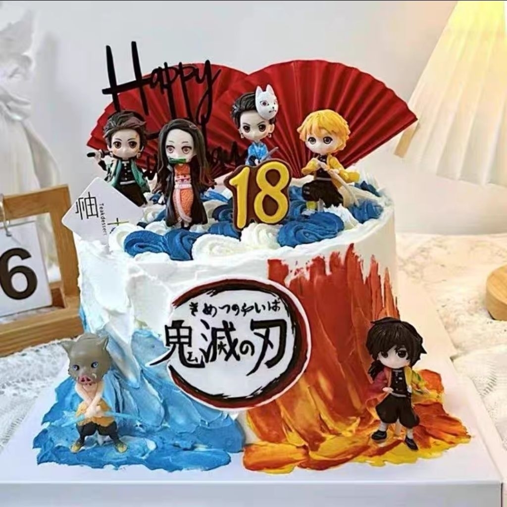 โมเดลดาบพิฆาตอสูรเซต6ตัว