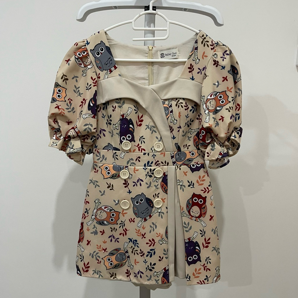 จั๊ทสูท จั๊มสูทขาสั้น Valley Girl size S