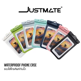 [JUSTMATE] ซองกันน้ำ สำหรับโทรศัพท์มือถือ 7 สี WATERPROOF PHONE CASE ใส่ได้ใหญ่สุดกับจอ 6.9 นิ้ว