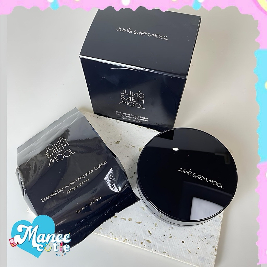 แท้💯พร้อมส่ง Jung Saem Mool Essential Skin Nuder / Long Wear Cushion SPF50+ PA+++ (ตลับจริง + รีฟิล) คุชชั่นเนื้อแมตต์