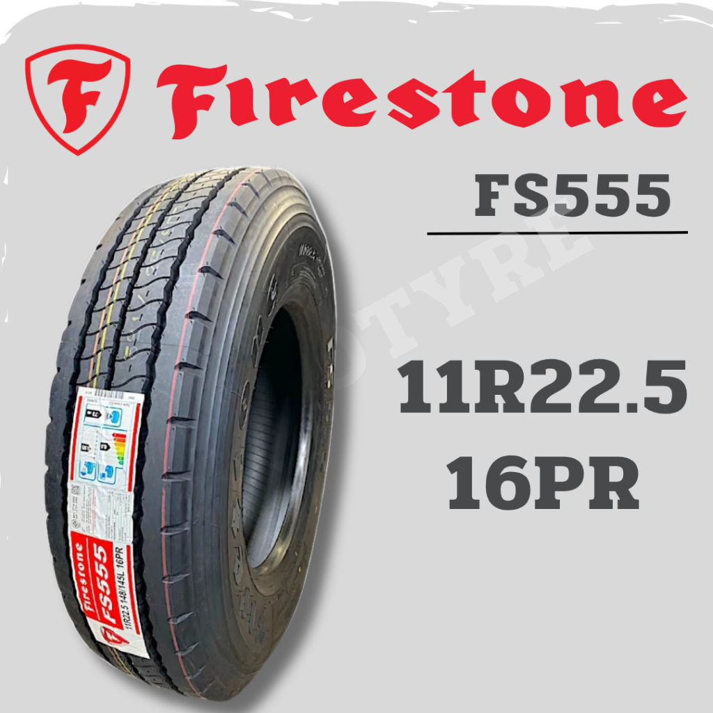 ยางรถบรรทุกเรเดียล 11R22.5 16PR ยี่ห้อ Firestone รุ่น F555