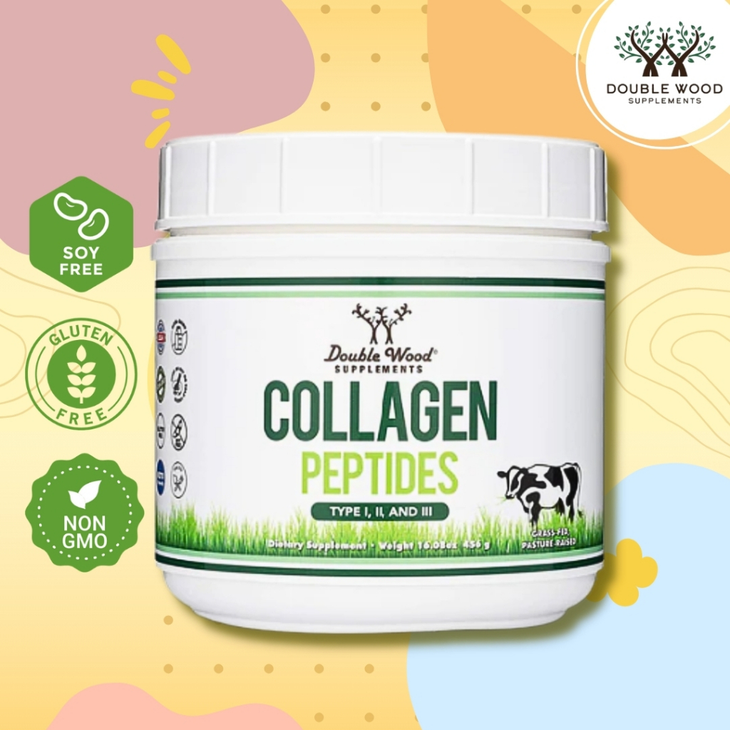 Collagen Peptides by DoubleWood (●'◡'●) บำรุงข้อต่อ เล็บ ผม ผิวและกระดูก
