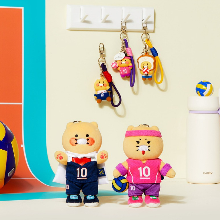 🏐💙พร้อมส่ง Limited Choonsik x คิม ยอนคยอง Keyring Doll พร้อมลายเซ็นบนกล่อง! ความน่ารักที่มาพร้อมพลังแชมป์! KAKAO FRIENDS