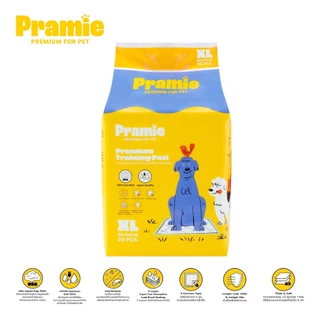 [แพ็ค2] Pramie Premium Training Pad: Size XL 60x90 cm แผ่นรองซับฝึกขับถ่ายสำหรับสัตว์เลี้ยง