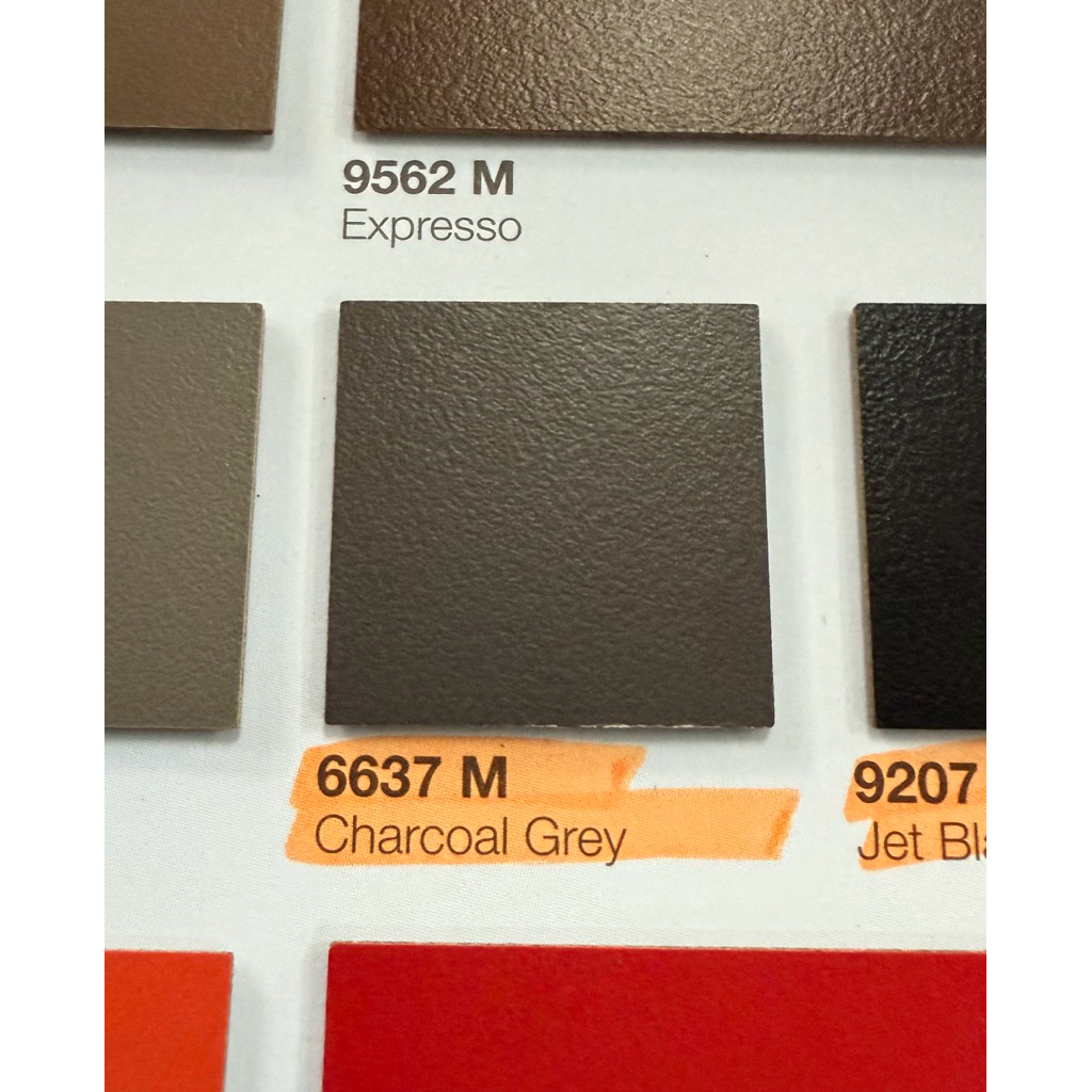 แผ่นลามิเนต TD board 6637 m สีเทาดำ ด้าน ขนาด 120x240ซม หนา 0.7 มิลิเมตร ใช้ติดโต๊ะ ผนัง งานเฟอร์นิเ