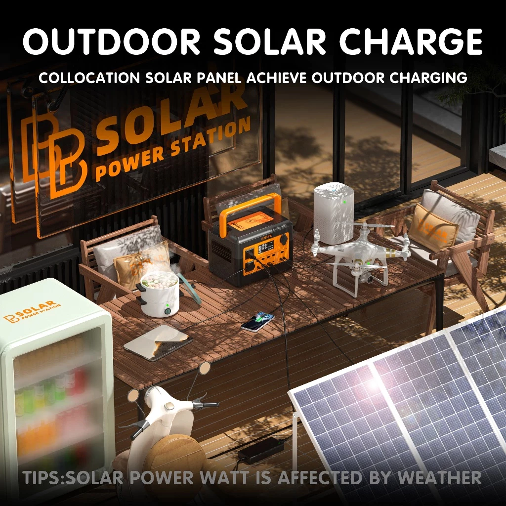 PBSOLAR Power Station Camping Power Box 320000mAh 1200w 1024wh เครื่องกำเนิดไฟฟ้าพลังงานแสงอาทิตย์แบบพกพา thumbnail 7
