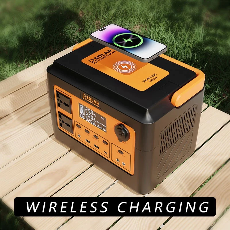 PBSOLAR Power Station Camping Power Box 320000mAh 1200w 1024wh เครื่องกำเนิดไฟฟ้าพลังงานแสงอาทิตย์แบบพกพา thumbnail 9