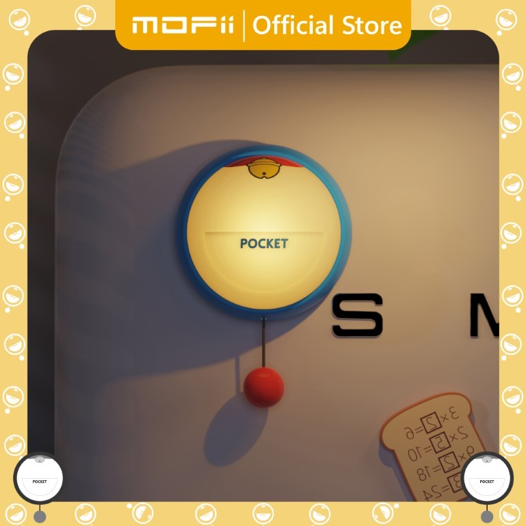 [ของแท้ รับประกันศูนย์ไทย]MOFii โคมไฟติดผนัง DOREAMON BELL CLAP ท้องเจ้าม่อนสุดน่ารัก ปรับแสงไฟได้