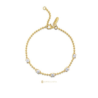 Jewellista สร้อยข้อมือ เงินแท้ 925 ประดับพลอย CZ รุ่น Thalis…