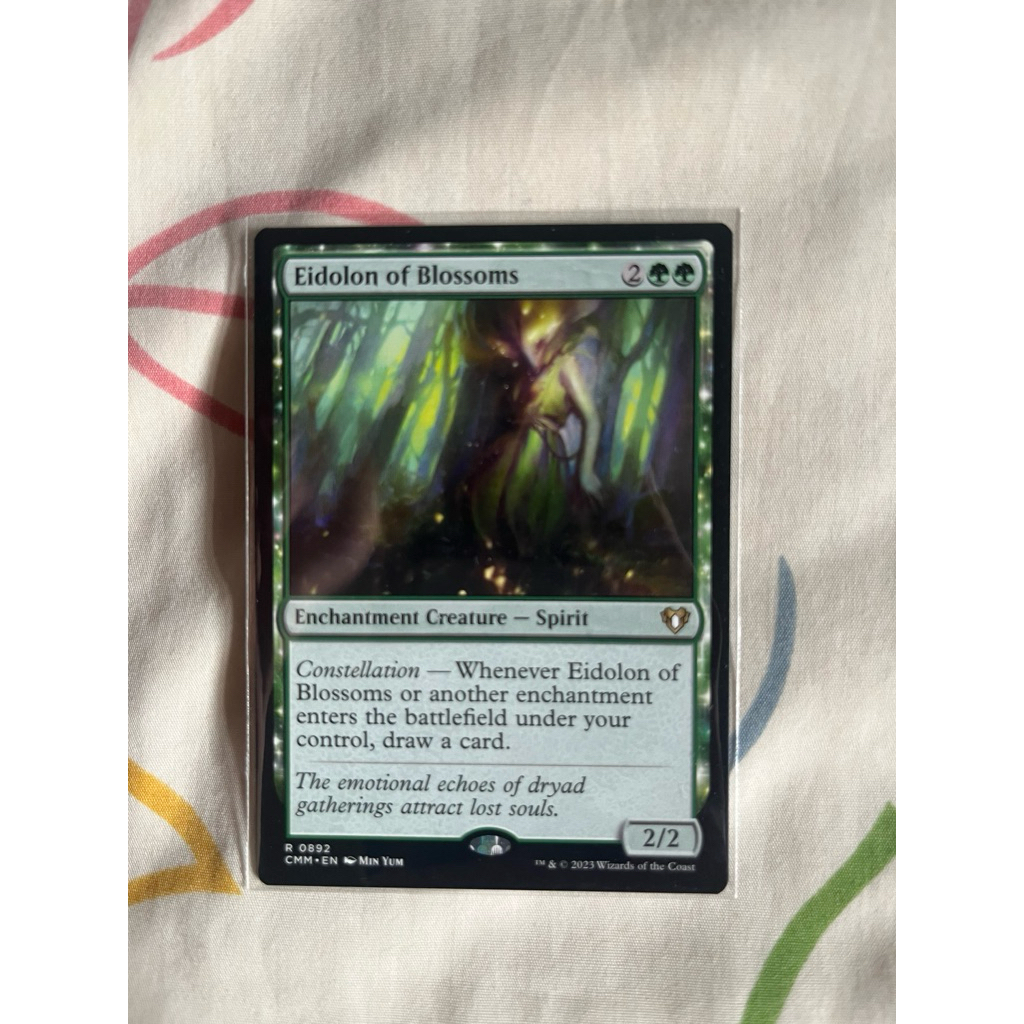 การ์ด MTG Eidolon of Blossoms Green Magic the gathering EDH รุ่น JOU สภาพ Nm