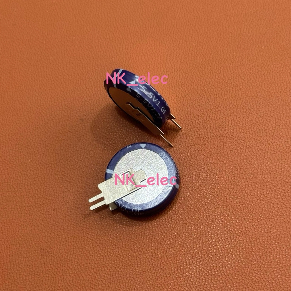 Super Capacitor 1F 5.5V Type : V- SIZE : 20x5MM ราคาต่อ 1 ตัว พร้อมส่ง🇹🇭