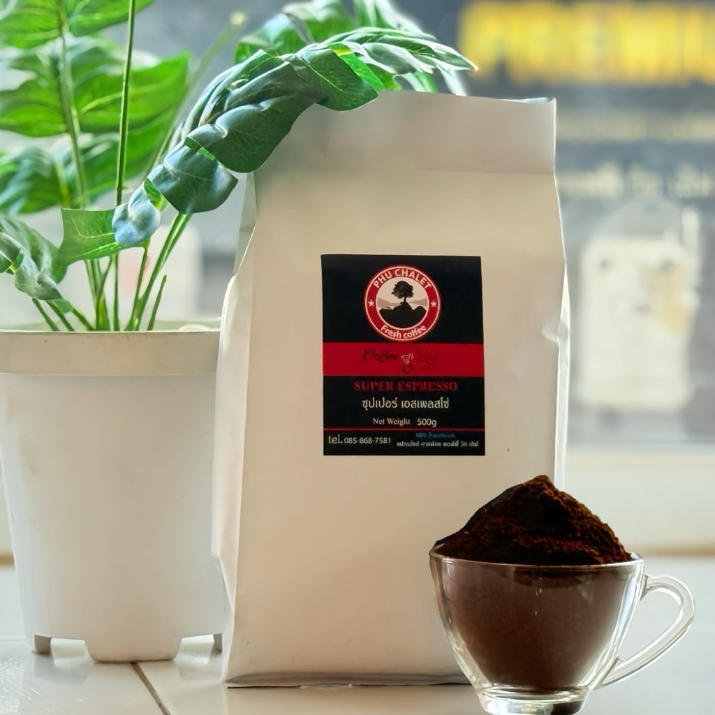 เมล็ดกาแฟคั่ว(บด) Arabica&Robusta 500 กรัม