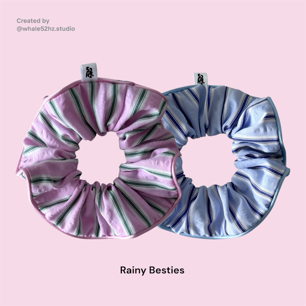 Rainy besties ☔️🥰 | ยางรัดผม | Handmade | Whale52hz.Studio