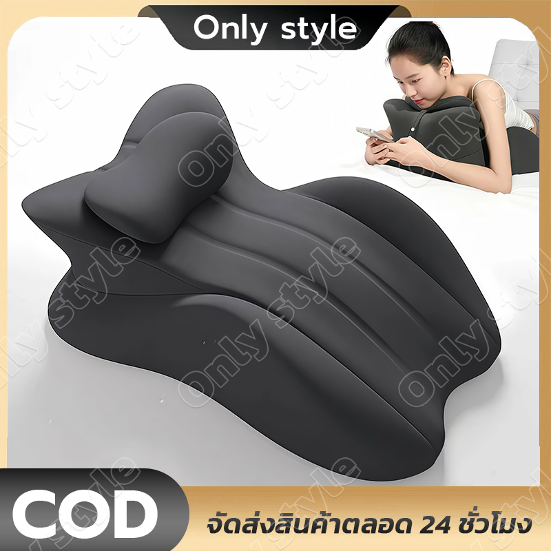 พนักพิงขนาดใหญ่ ปรับมุมได้ หลายท่า หมอนตามหลักสรีรศาสตร์ พร้อมหมอนรองคอ และหมอนกอด หมอนรองคู่รักอเนกประสงค์