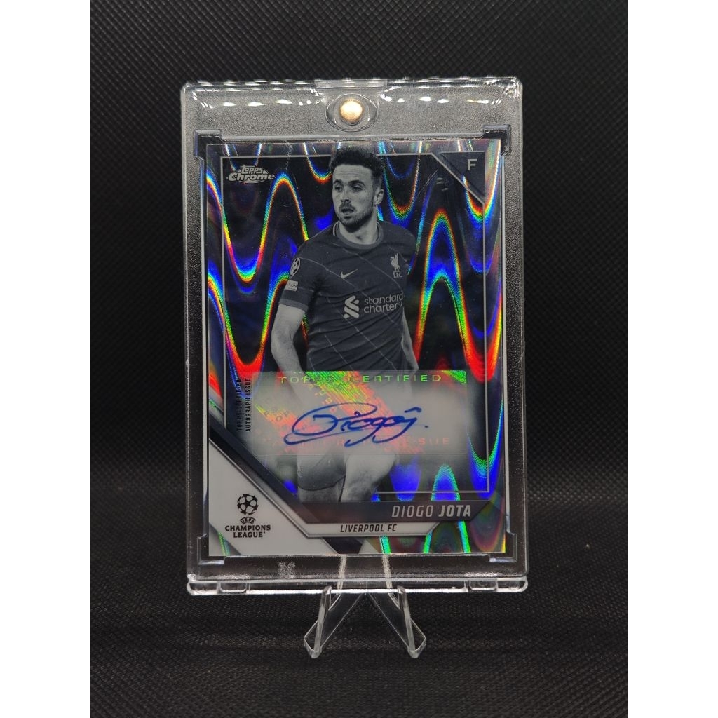 การ์ดลายเซ็น Diogo jota Topps Chrome BW