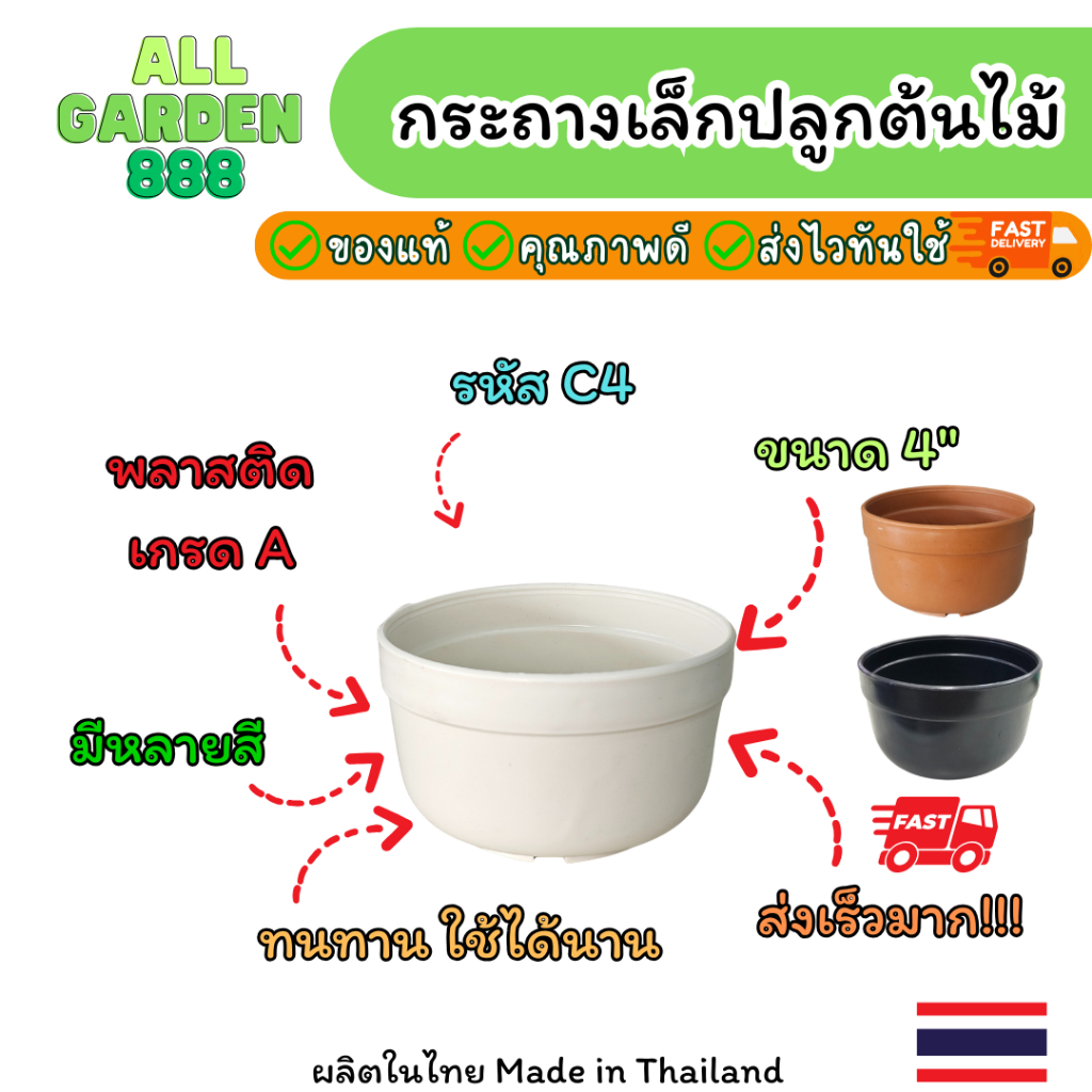 กระถางต้นไม้เล็ก กระถางพลาสติก สไตล์มินิมอล/โมเดิร์น กระถางกระบองเพชร กระถางแคคตัส กระถางเพาะปลูก ราคา ถูกที่สุด ดีลบีเคเค แกลเลอรีภาพที่ 6