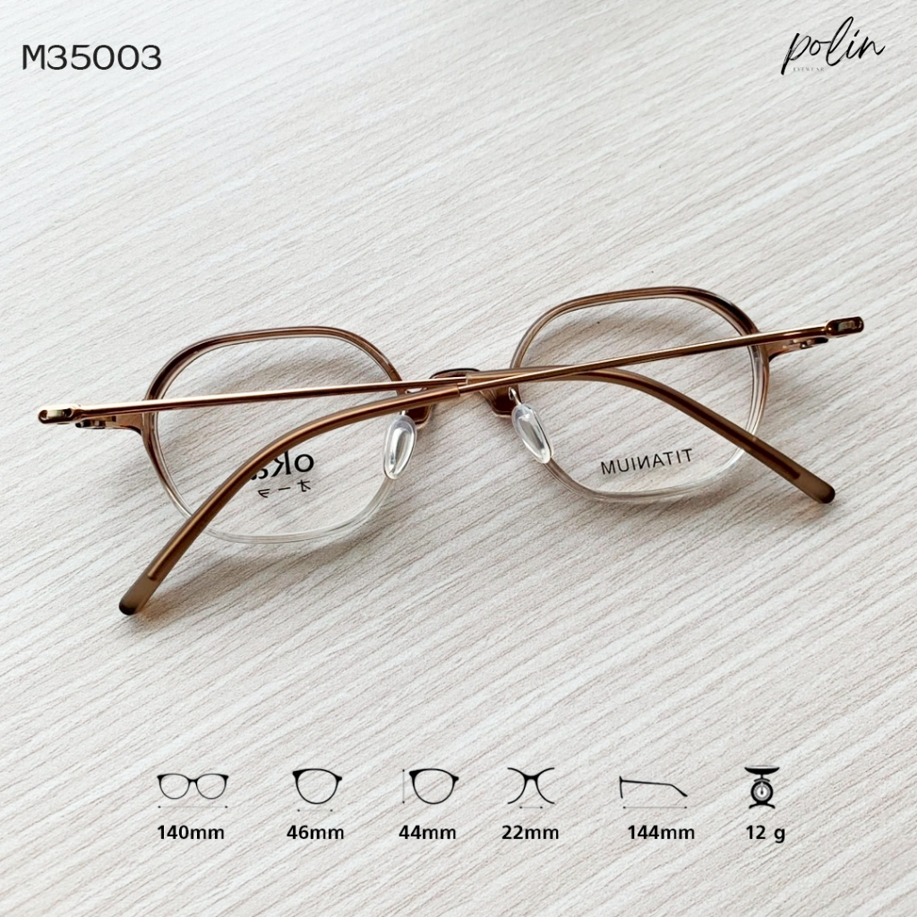 Polin إطار نظارة تيتانيوم oRa ‏M35003 — صورة 8