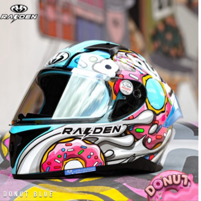 หมวกกันน็อค RAIDEN EXON ลาย Donut