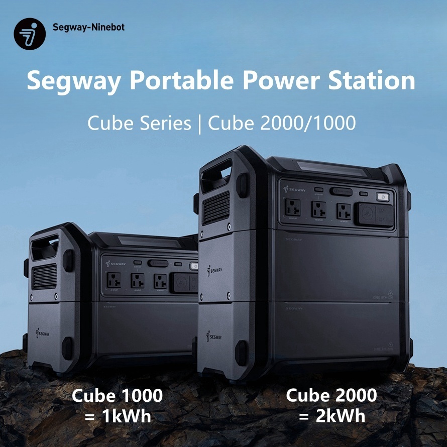 Ninebot Segway Cube 1000 Portable Power Station แบตสำรองพกพา แบตสำรองไฟ 220V กันน้ำIP56 รับประกัน2ปี