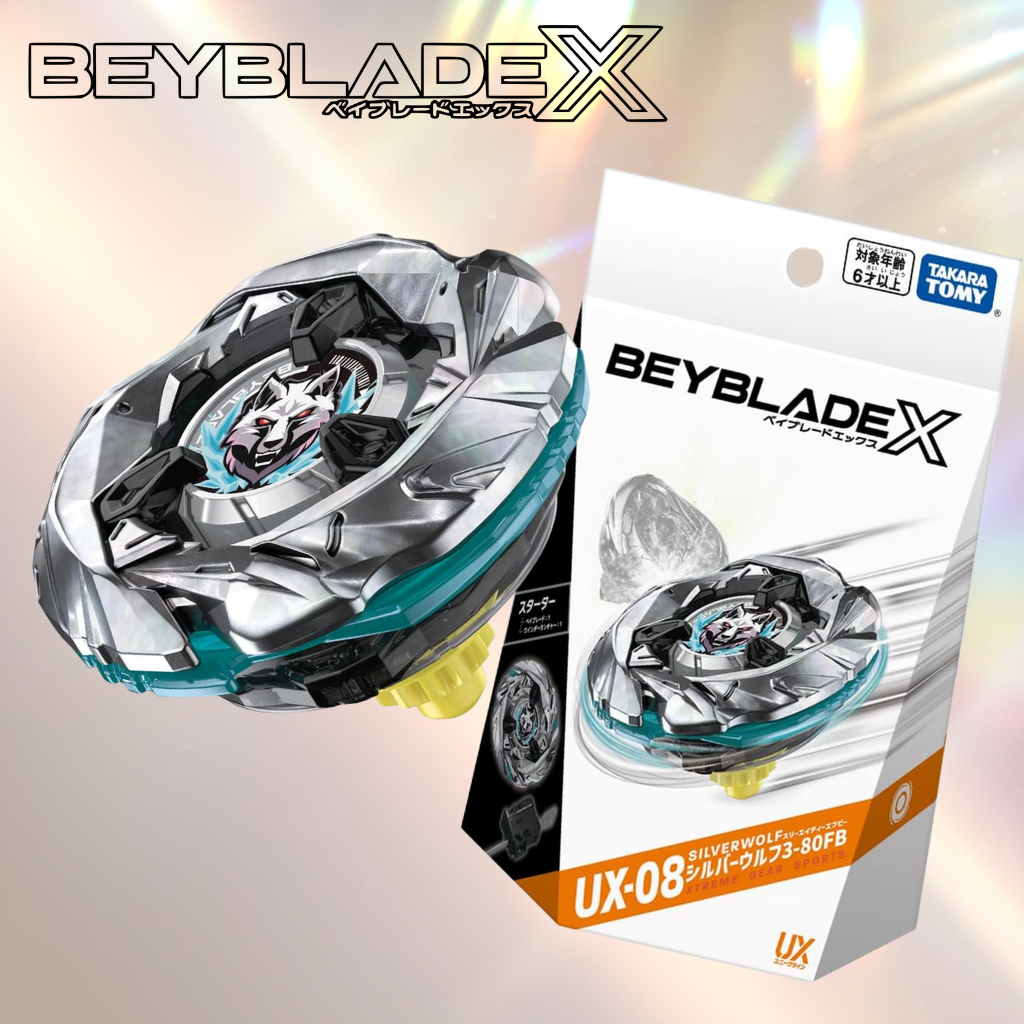 BEYBLADE X UX-08 Starter Silver Wolf 3-80FB