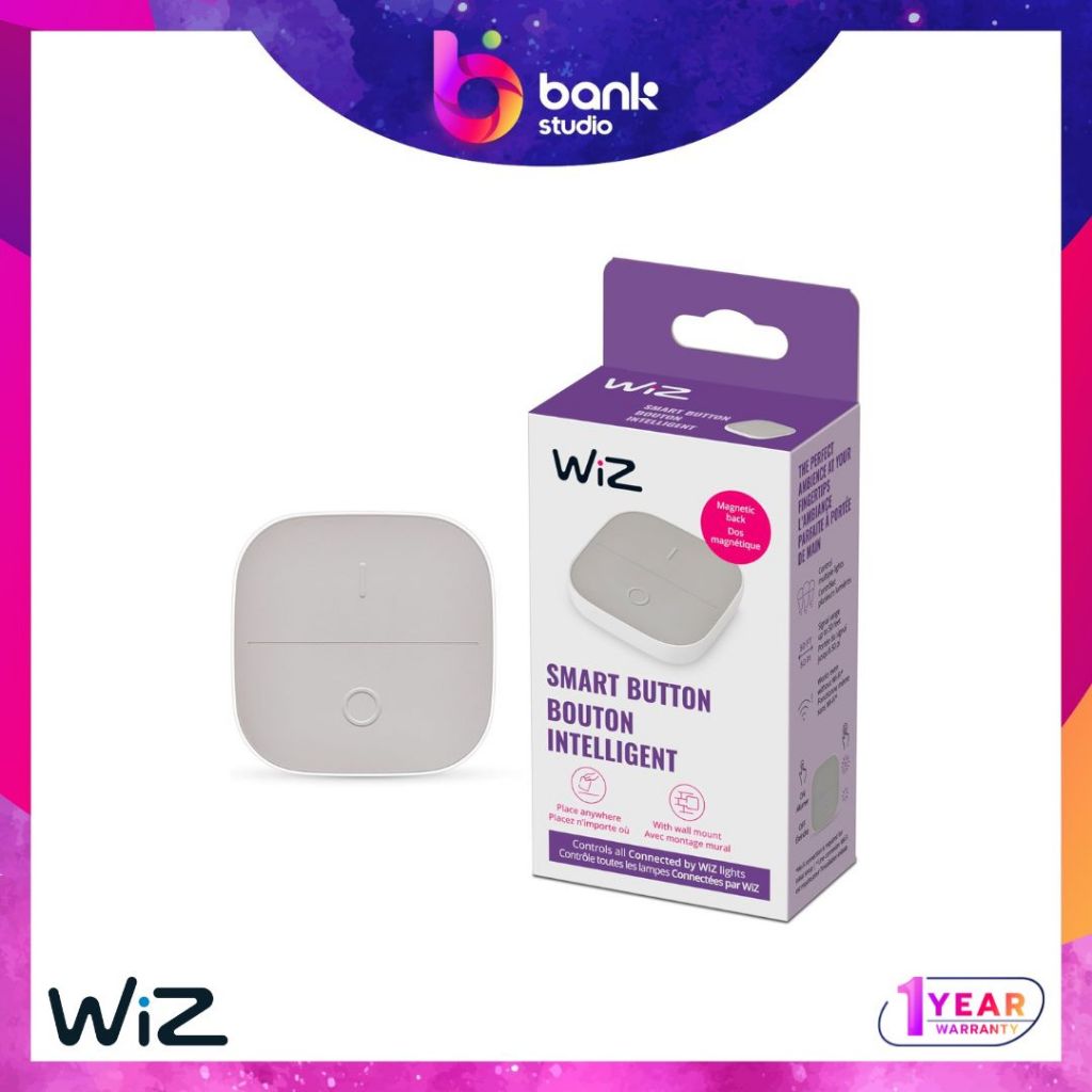 (ประกัน 1ปี) สวิตช์ไร้สาย WiZ Portable Smart Button