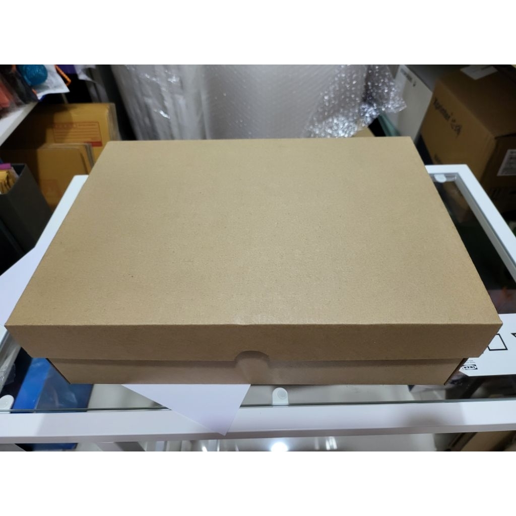 VATTENTRÅG วัตเตนทรวก  กล่องกระดาษพร้อมฝาปิด IKEA สีน้ำตาล