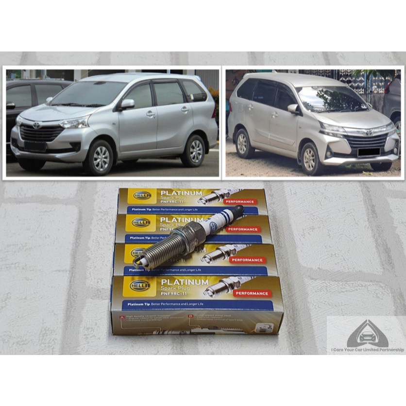 หัวเทียน แพลทตินัม Toyota Avanza ( 2002 - 2021 ) ชุด 4 หัว ระยะใช้งาน 60000 กม : Hella PM8RC-11 / PF