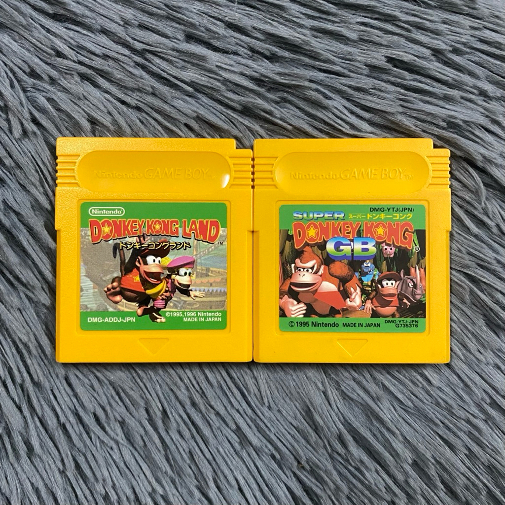 (แถมกล่องใส่) ตลับแท้เครื่อง Gamboy เกมส์ Donkey Kong Land-GB โซน 🇯🇵 ตลับสวยเปิดติดง่าย