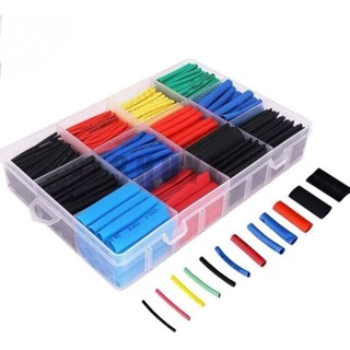 ท่อหด800ชิ้น เซทมีกล่อง800 ชิ้น ใช้หุ้มต่อสายไฟ สายชาร์ทเพิ่…