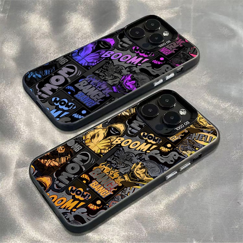 เคสมือถือ For iPhone 17 Air 13 11 15 Pro Max 16 14 12 Pro Max 7 8 Plus XR X XS Max SE 2020 เคสโทรศัพท์ IMD สีสันสดใส