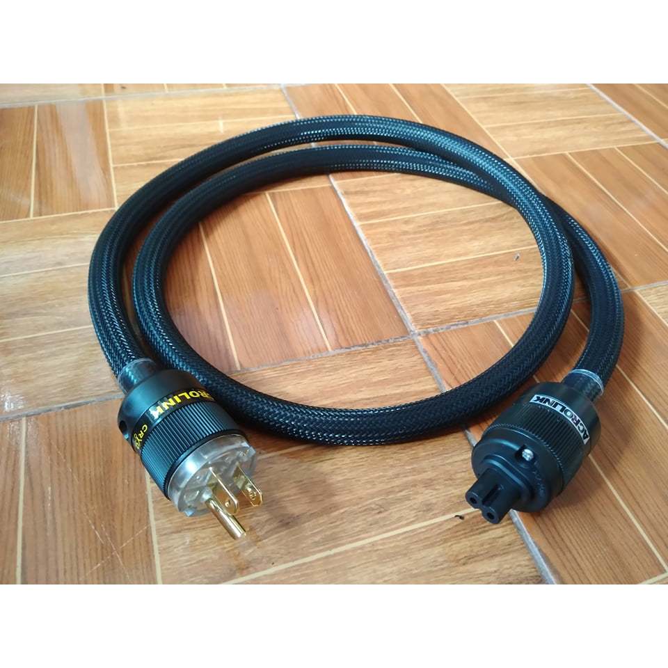 สายไฟคุณภาพสูง แบบท้าย C7  Furukawa  หัว +ท้าย Acrolink  C7 ชุบทอง