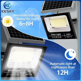 รับประกัน30ปี ไฟโซล่าเซลล์ ไฟโซล่าเซล IP67กันน้ำ กันฟ้าผ่า 80000W โซลาร์เซลล์ Solar Light ไฟโซลาเซลล์ เซ็นเซอร์ พร้อมรีโ