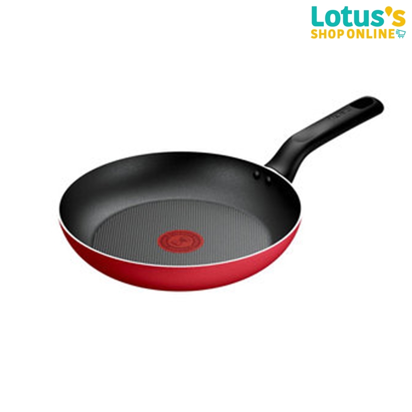 ทีฟาล์ว กระทะแบน ขนาด 23 ซม. สีรูบี้ รุ่น B8650495 TEFAL FLAT PAN SIZE 23 CM RUBY COLOR MODEL B8650495