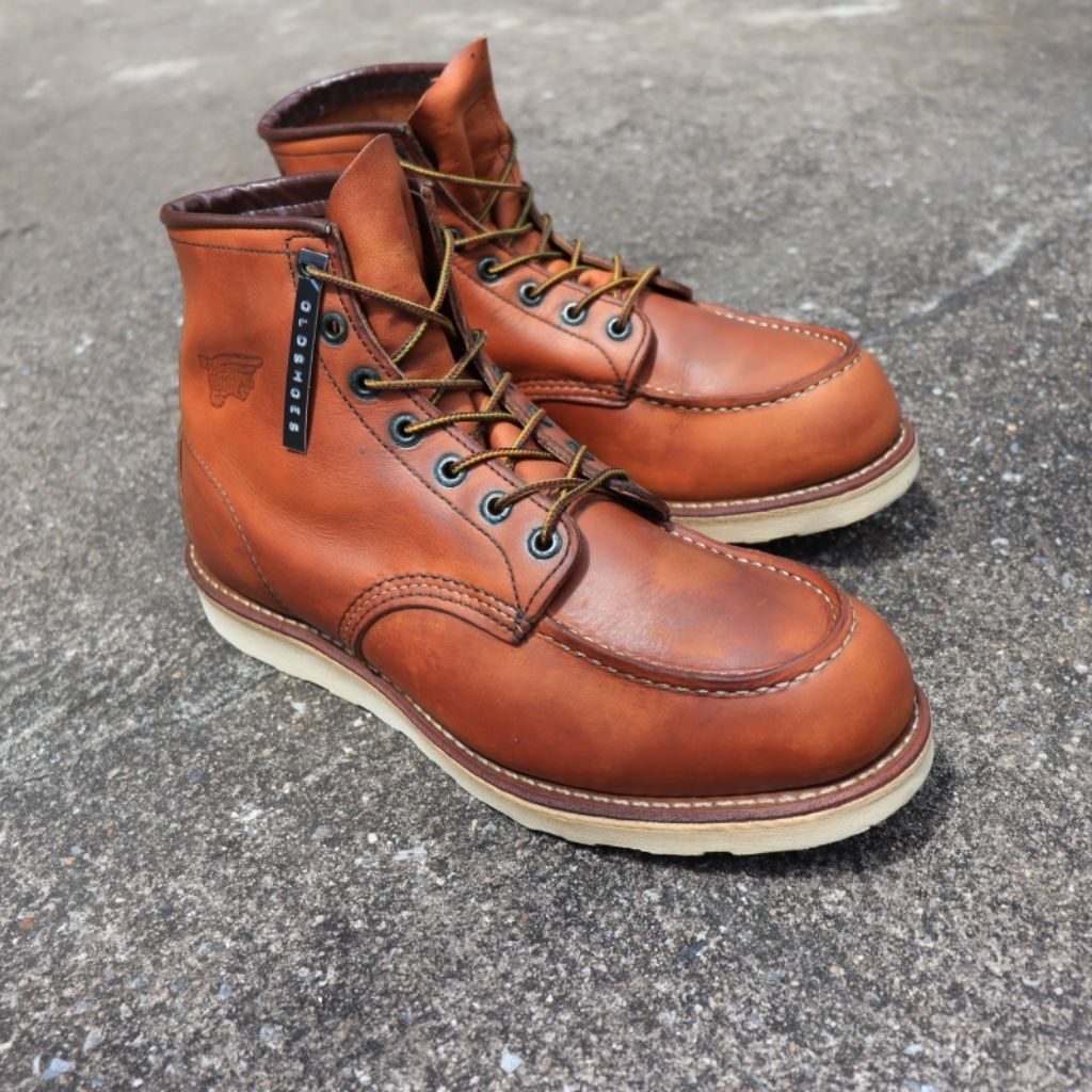ส่งฟรี 10Us 28Cm รองเท้า 🇺🇸 Red Wing รุ่น 875 ปั้มปีก ตาไก่ดำ Rare Boots USA Made ของแท้ มือสอง