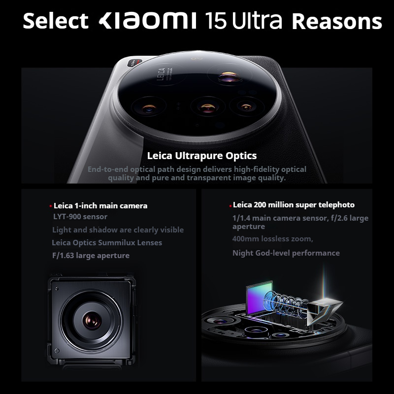 Xiaomi 17 Ultra Snapdragon 8 Elite Gen 5 Xiaomi 15 Ultra Snapdragon 8 Elite 90W | สนับสนุน Google & ไม่มีไทย - รูปที่ 4