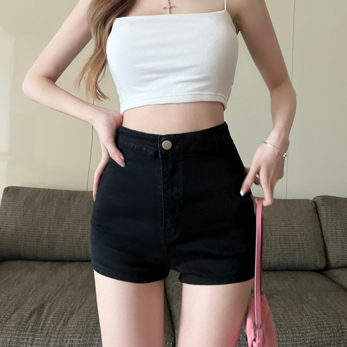 กางเกงขาสั้นผู้หญิงเอวสูงผ้ายืด: ใส่สบาย ดูผอม สไตล์มินิมอล รีวิวเจาะลึก
